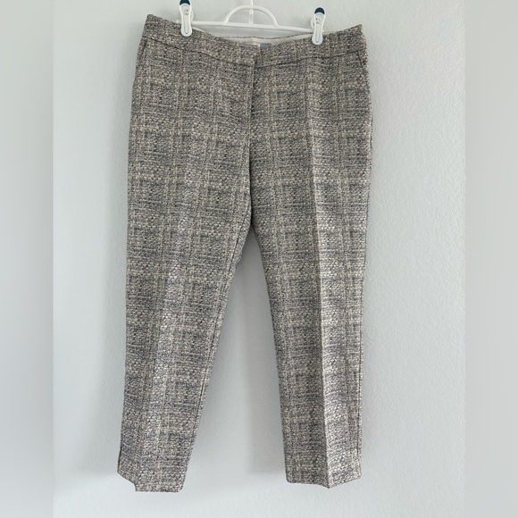 Boden Metalic Silver Bistro Crop Trouser - Picture 6 of 15